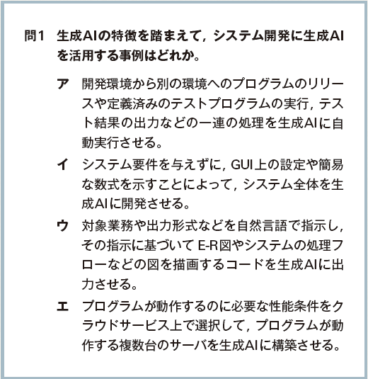 改訂後のシラバスの内容を反映したサンプル問題イメージ