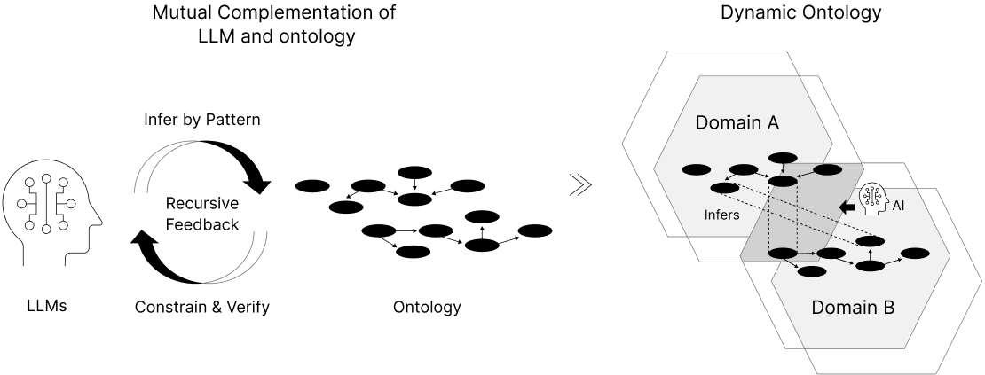 Mutual Complementation of LLM and ontology Dynamic Ontology