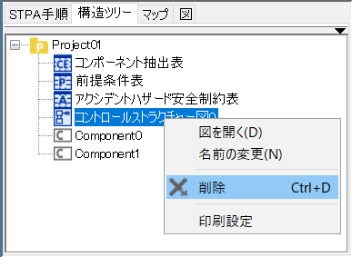 図の削除