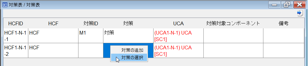 対策の選択