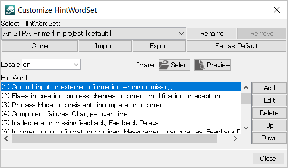 Customize Hintword