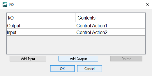 Edit Input / Output