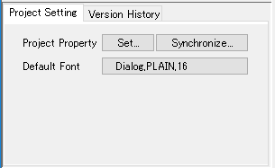 [Project Setting] tab