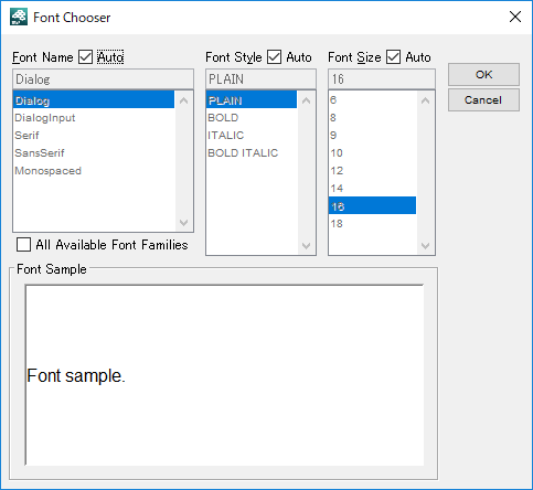 Setting Font