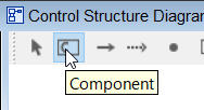Component in the toolbar
