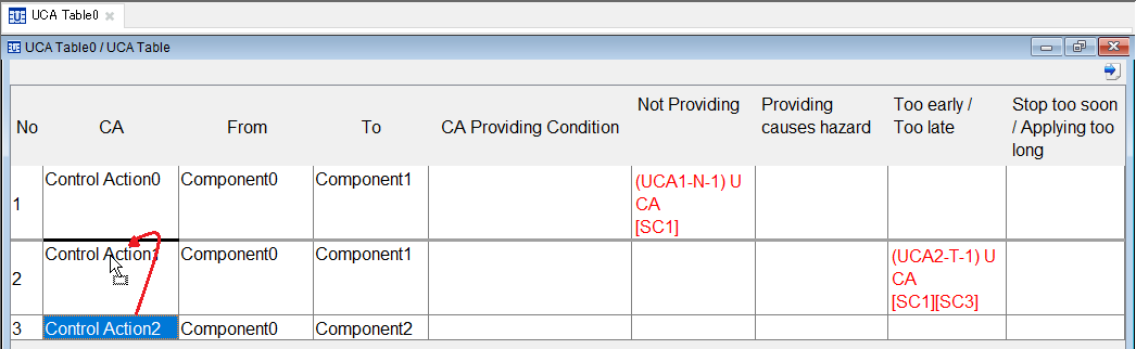 Change the order of the CA