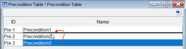 Changing the Order of the Precondition