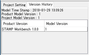 [Version History] tab
