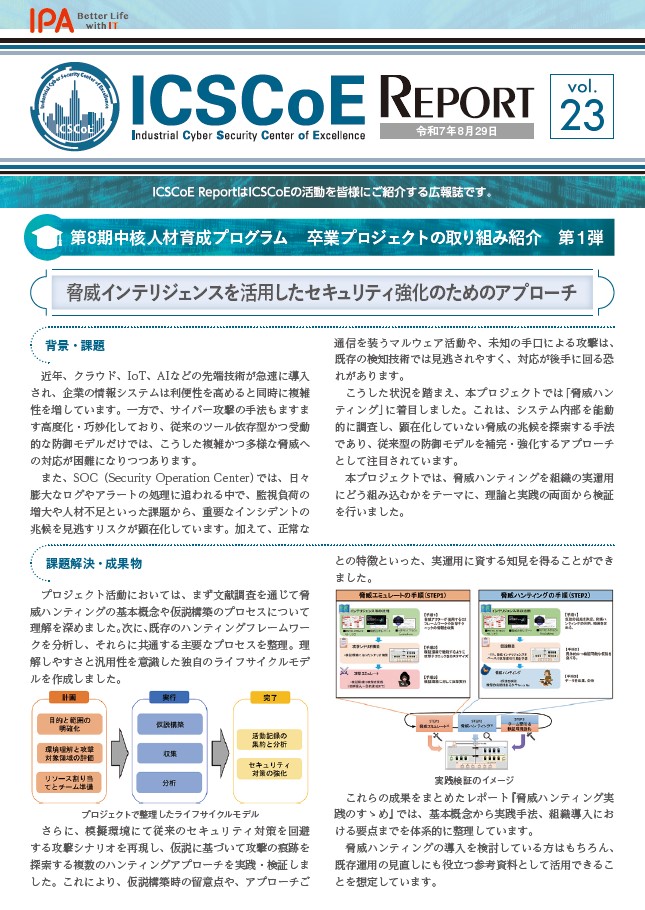 ICSCoE REPORT表紙