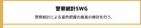 警察統計SWG 共警察統計による量的把握の推進の検討を行う。